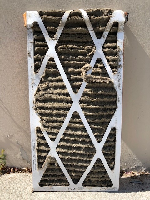 A very dirty transmitter filter.